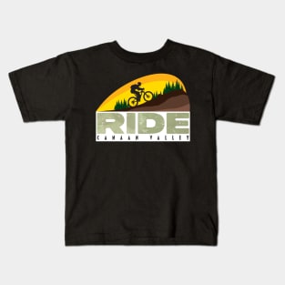 Ride - Canaan Valley Mountain Biking Kids T-Shirt